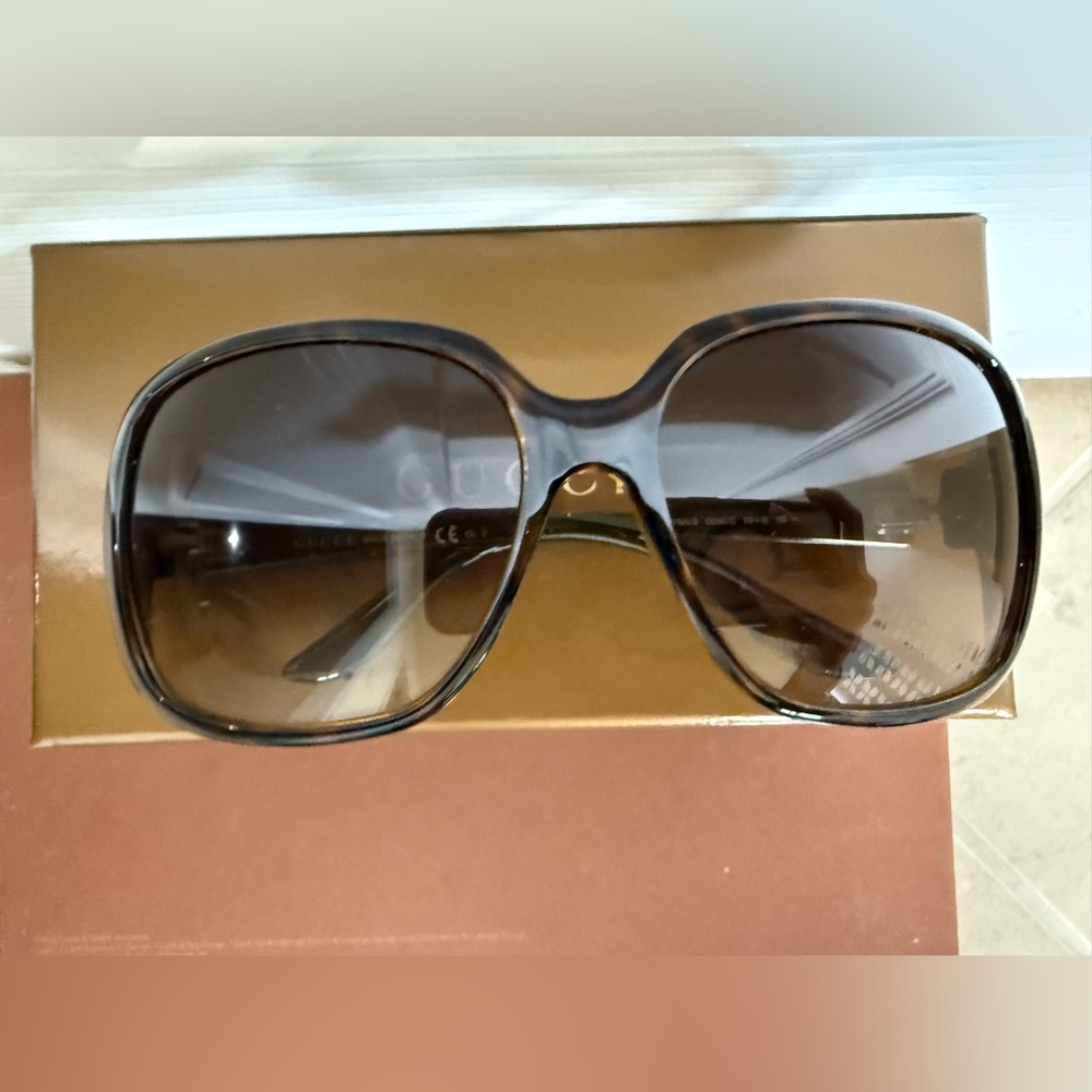 Gucci GG Sherry Line Sunglasses Gradient 3166/S Brown Box with Logo